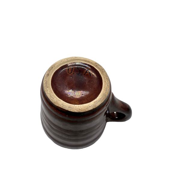 Vintage Hull Pottery Brown Mug Great Condition Made in USA - Picture 6 of 6
